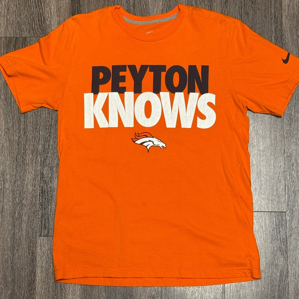 Nike Orange 'Peyton Knows' T-Shirt